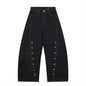 High Street Loose Design Series Line Wide Leg Pants